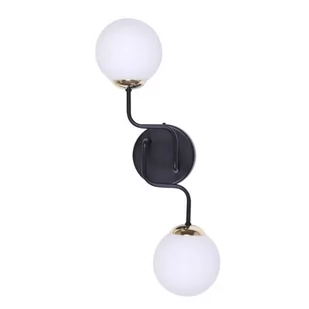 Kaja Oświetlenie Elegancki kinkiet w kolorze czarno-złotym K-4707 KARI K-4707 - Lampy ścienne - miniaturka - grafika 1