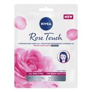 Maseczki do twarzy - Nivea Rose Touch - Nawilżająca maska w płachcie z organiczną wodą różaną 29ml - miniaturka - grafika 1