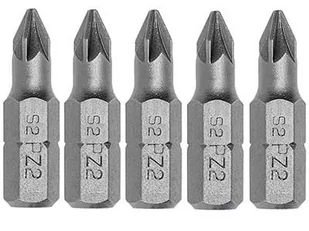 Hogert Bity krzyżowe 25mm S2 PZ2 HOGERT HT1S315 5 sztuk HT1S315 - Zestawy narzędziowe - miniaturka - grafika 1