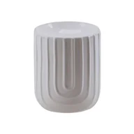 Świeczniki - Kominek ceramiczny 9 x 10,5 cm biały - miniaturka - grafika 1