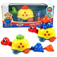 Zabawki interaktywne dla dzieci - NAKRĘCANY ŻÓŁW UCIEKAJĄCA ZABAWKA Z NAPĘDEM DO RACZKOWANIA JEŻDŻĄCY ŻÓŁWIK - miniaturka - grafika 1