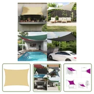 Parasole ogrodowe - The Living Store Żagiel przeciwsłoneczny - piaskowy - 7x5 m - 100% poliester - Żagiel Przeciwsłoneczny - miniaturka - grafika 1