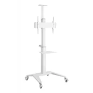 Uchwyty do monitorów - Techly Stojak mobilny Techly LCD/LED 37''-70'', 70kg, 2 Półki, Biały 362176 - miniaturka - grafika 1