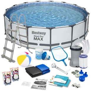 Bestway Basen stelażowy 457x122 cm, Global 17w1, 56488 - Baseny ogrodowe - miniaturka - grafika 1