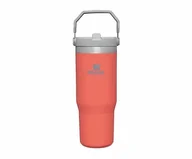 Kubki termiczne - Kubek termiczny Stanley The IceFlow  Flip Straw Tumbler 890 ml (czerwony) Guava Pink - miniaturka - grafika 1