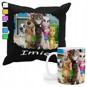 Gadżety dla niej i dla niego - ZESTAW KUBEK + POSZEWKA Z NADRUKIEM-DLA FANA PREZENT MY TALKIN TOM +IMIĘ - miniaturka - grafika 1