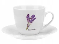 Filiżanki - Filiżanka I Spodek Prowansja 200Ml Z Porcelany New Bone 81472 Wz. Lavender - miniaturka - grafika 1