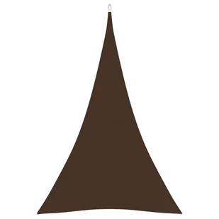 vidaXL Lumarko Trójkątny żagiel ogrodowy, tkanina Oxford, 5x6x6 m, brązowy! 135841 - Parasole ogrodowe - miniaturka - grafika 1