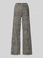 Spodnie damskie - Jeansy z szeroką nogawką z mieszanki bawełny model ‘MADISON’ - miniaturka - grafika 1