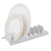 Pozostałe akcesoria kuchenne - Lumarko Stojak Na Talerze I Pokrywki Szary - miniaturka - grafika 1