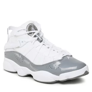Buty Nike Jordan 6 Rings 322992 121 White/Cool Grey/White - Półbuty męskie - miniaturka - grafika 1