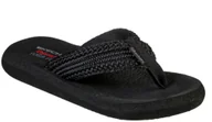 Klapki i japonki damskie - Buty klapki damskie Skechers Asana - Hidden Valley (119107-BBK)-38 - miniaturka - grafika 1