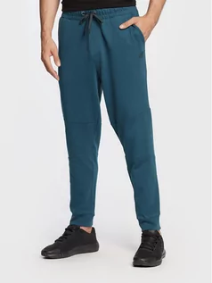 Spodnie sportowe męskie - 4F Spodnie dresowe H4Z22-SPMD012 Granatowy Regular Fit - grafika 1