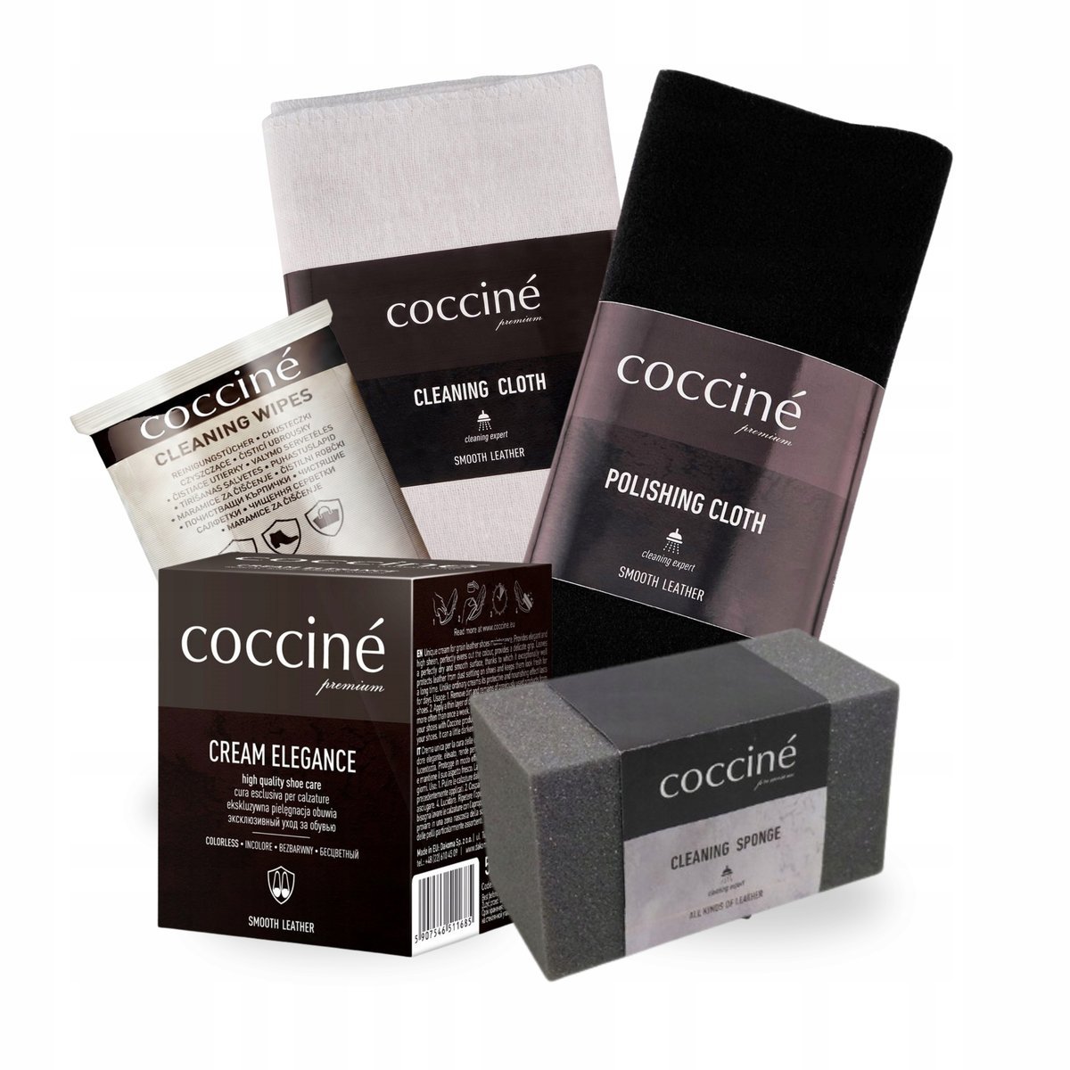 Do Czyszczenia i Pielęgnacji Butów Ciemna Zieleń Coccine Zestaw 5w1