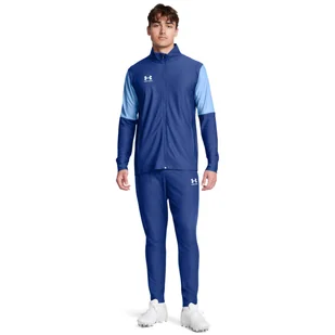 Męski dres komplet treningowy Under Armour UA M's Challenger Tracksuit - niebieski - UNDER ARMOUR - Spodnie sportowe męskie - miniaturka - grafika 1