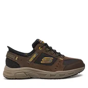 Sneakersy męskie - Sneakersy Skechers Oak Canyon 237450/BRBK Brązowy - miniaturka - grafika 1