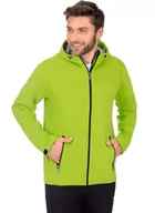 Kurtki męskie - Trigema Męska kurtka softshell-Kapuzenjacke, Żółty - żelowy (cytryna 271), L - miniaturka - grafika 1