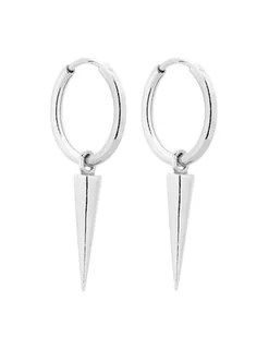 Srebrne kolczyki koła z kłami - Kolczyki - miniaturka - grafika 1