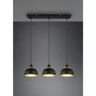 Lampy sufitowe - Żyrandol Punch, czarny, 3-pkt., 68x18 cm - miniaturka - grafika 1