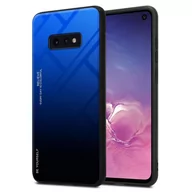 Etui i futerały do telefonów - Pokrowiec Do Samsung Galaxy S10e Etui w NIEBIESKO - CZARNY TPU Obudowa Case Cover Plecki Ochronny Cadorabo - miniaturka - grafika 1