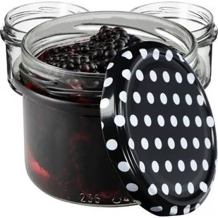 Słoiki Tartu 235ml 100 szt. 82mm + wieczka "Czarny Groszek" - Pojemniki kuchenne - miniaturka - grafika 1