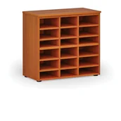 Inne meble biurowe - Regał sortujący PRIMO WOOD, 800 x 420 x 740 mm, 18 przegród, czereśnia - miniaturka - grafika 1