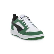 Buty trekkingowe dziecięce - Młodzieżowe sneakersy Rebound V6 Lo PUMA White Black Archive Green - miniaturka - grafika 1