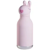 Butelki termiczne - Butelka ze stali nierdzewnej ASOBU Bestie Bottle Bunny Różowy - miniaturka - grafika 1