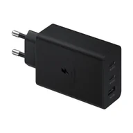 Ładowarki do telefonów - Samsung ładowarka sieciowa 2x USB Typ C / USB PPS, Power Delivery PD 65W, QC 3.0, AFC, FCP czarny (EP-T6530NBEGEU) - miniaturka - grafika 1