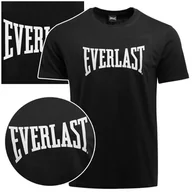 Koszulki męskie - Everlast Koszulka Męska T-shirt Bawełniana Czarna Logo 290J86 Rozmiar L - miniaturka - grafika 1