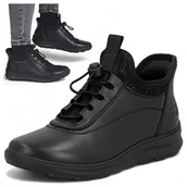 Półbuty damskie - Rieker SKÓRZANE Sneakersy Damskie Sportowe Wygodne Półbuty Wsuwane 41 - miniaturka - grafika 1