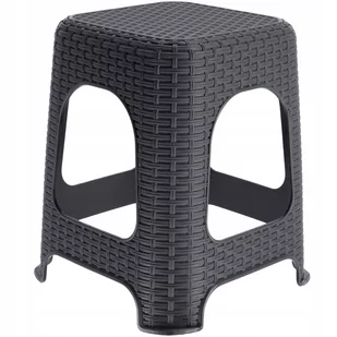 Taboret kuchenny Habol 45 x 26 cm, antracyt - Taborety i hokery - miniaturka - grafika 1