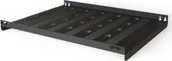 Akcesoria do monitoringu - SCHROFF Półka Varistar 19'', stacjonarna, 75 kg, RAL 7021, 600W 800D - miniaturka - grafika 1