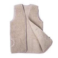 Moda i Uroda OUTLET - Kamizelka Wełniana Merynos Cappuccino S Unisex Indygosklep.pl - miniaturka - grafika 1