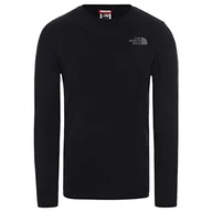 Koszulki męskie - The North Face męska koszulka M L/S Easy Tee Tnf Blk/Zinc G Tee Tnf Black/Zinc Grey XL - miniaturka - grafika 1