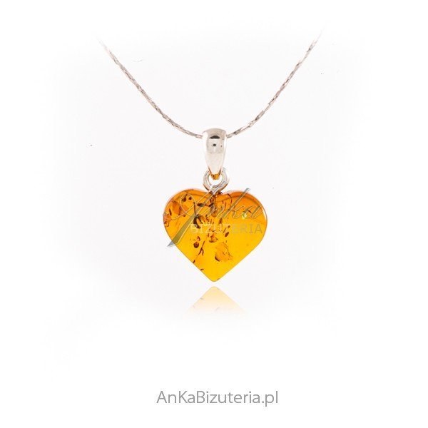 ankabizuteria.pl Śliczne SERDUSZKO z bursztynem