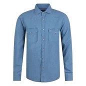 Koszule męskie - Tommy Hilfiger koszula męska, jasny jeans, Rozmiar M - miniaturka - grafika 1