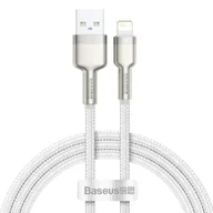 Kable USB - Baseus Kabel Usb Lightning Cafule 2.4A 1m biały - miniaturka - grafika 1