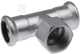 Trójnik z GW KAN-therm Inox - 35 x 1/2" x 35mm - Łączniki, trójniki, kształtki - miniaturka - grafika 1