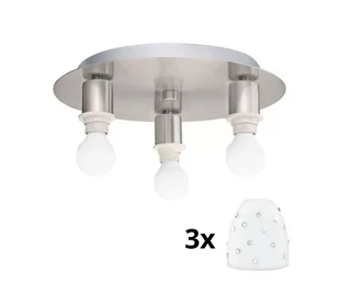 Eglo - LED Plafon MY CHOICE 3xE14/4W/230V chrom/biały - Lampy sufitowe - miniaturka - grafika 1