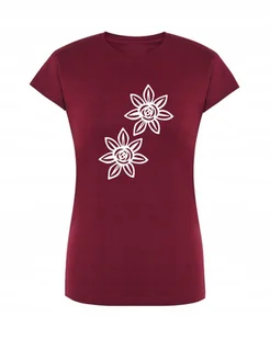 T-Shirt damski wakacyjny nadruk Kwiatki r.XXL - Koszulki i topy damskie - miniaturka - grafika 1