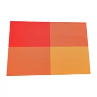 Obrusy i serwetki - Pomarańczowa materiałowa mata stołowa zestaw 2 szt. 30x45 cm Chess – JAHU collections - miniaturka - grafika 1