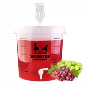 Domowy wyrób alkoholu - ZESTAW WINIARSKI Pojemnik fermentacyjny na WINO 30 L z kranikiem rurką - miniaturka - grafika 1