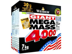 Weider Mega Mass 4000 7000 G Gainer Truskawkowy (WEI/001#TRUSK) - Odżywki na masę - miniaturka - grafika 1