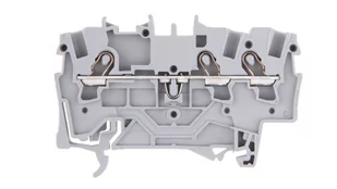 Wago Złącze przelotowe 3-przewodowe Szare, do przewodów 0,25 - 1,5 mm2 - Kostki, złączki, wtyczki - miniaturka - grafika 1