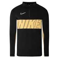 Bluzy dla chłopców - Nike Dry Acd Dril Top SA bluza czarna/dżersej złoty/biały S CJ9909-010 - miniaturka - grafika 1