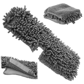 Miotły, szufle, mopy - KADAX Wkład Do mopa Płaskiego Zapas Nakładka Końcówka mikrofibra Płaski 40x14cm - miniaturka - grafika 1
