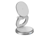 Ładowarki do telefonów - SILVER MONKEY MagCharger 3in1 foldable travel charging station W SMA254 - miniaturka - grafika 1