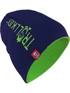 Czapki dla dzieci - Trollkids Dwustronna czapka beanie "Troll" w kolorze jasnozielono-granatowym - miniaturka - grafika 1