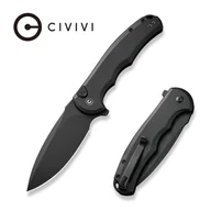 Noże - Nóż składany Civivi Button Lock Praxis Black Aluminium, Black Stonewashed Nitro-V (C18026E-1) - miniaturka - grafika 1